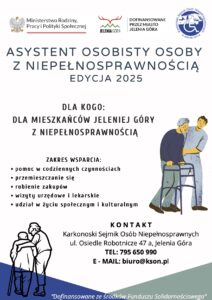 Plakat - Asystent osobisty osoby z niepełnosprawnością - edycja 2025
