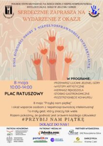 Plakat Dni Godności Osób z Niepełnosprawnością Intelektualną w Jeleniej Górze - 8 maja 2026